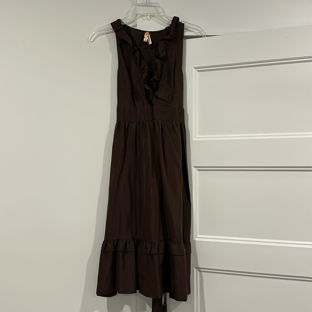 Maeve for Anthropologie brown dress